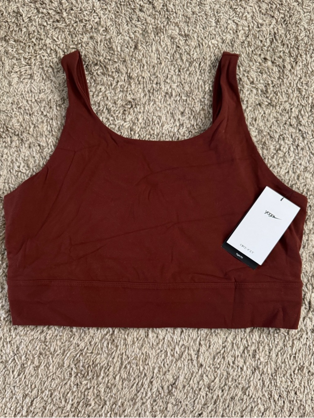 Nike Yoga Dri-Fit Women's Sports Bra Burgundy